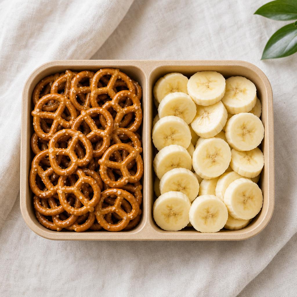 Mini pretzels & banana