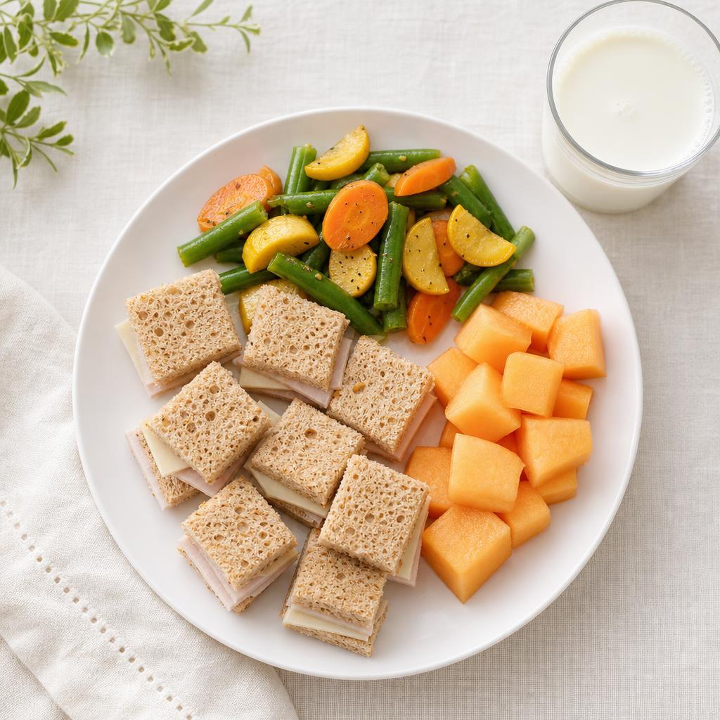 Turkey & provolone, bite-size